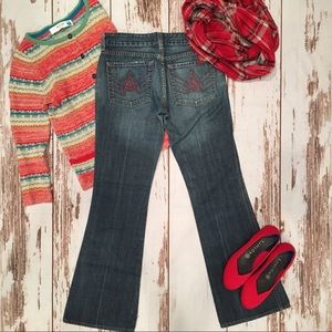 Seven For All Mankind Red A Pockets sz 27 fits 25